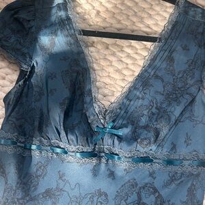 Kimchi Blue Midnight Blue Lace Dress